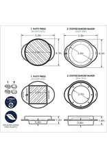 Nordic Ware Nordic Ware Stuffed Burger Maker & Patty Press Nordic Ware Nordic Ware Stuffed Burger Maker & Patty Press