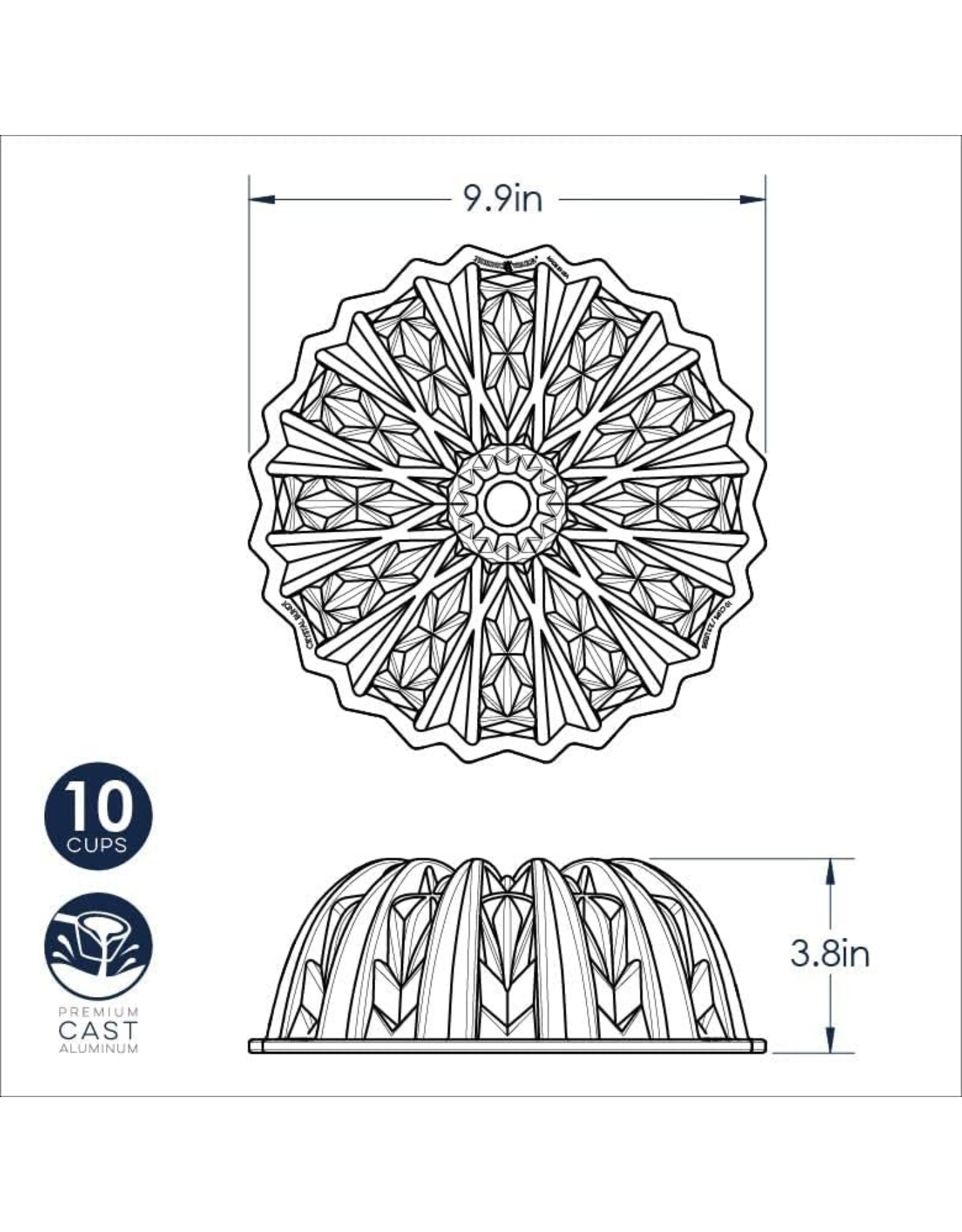 Nordic Ware Nordic Ware Cut Crystal Bundt Pan