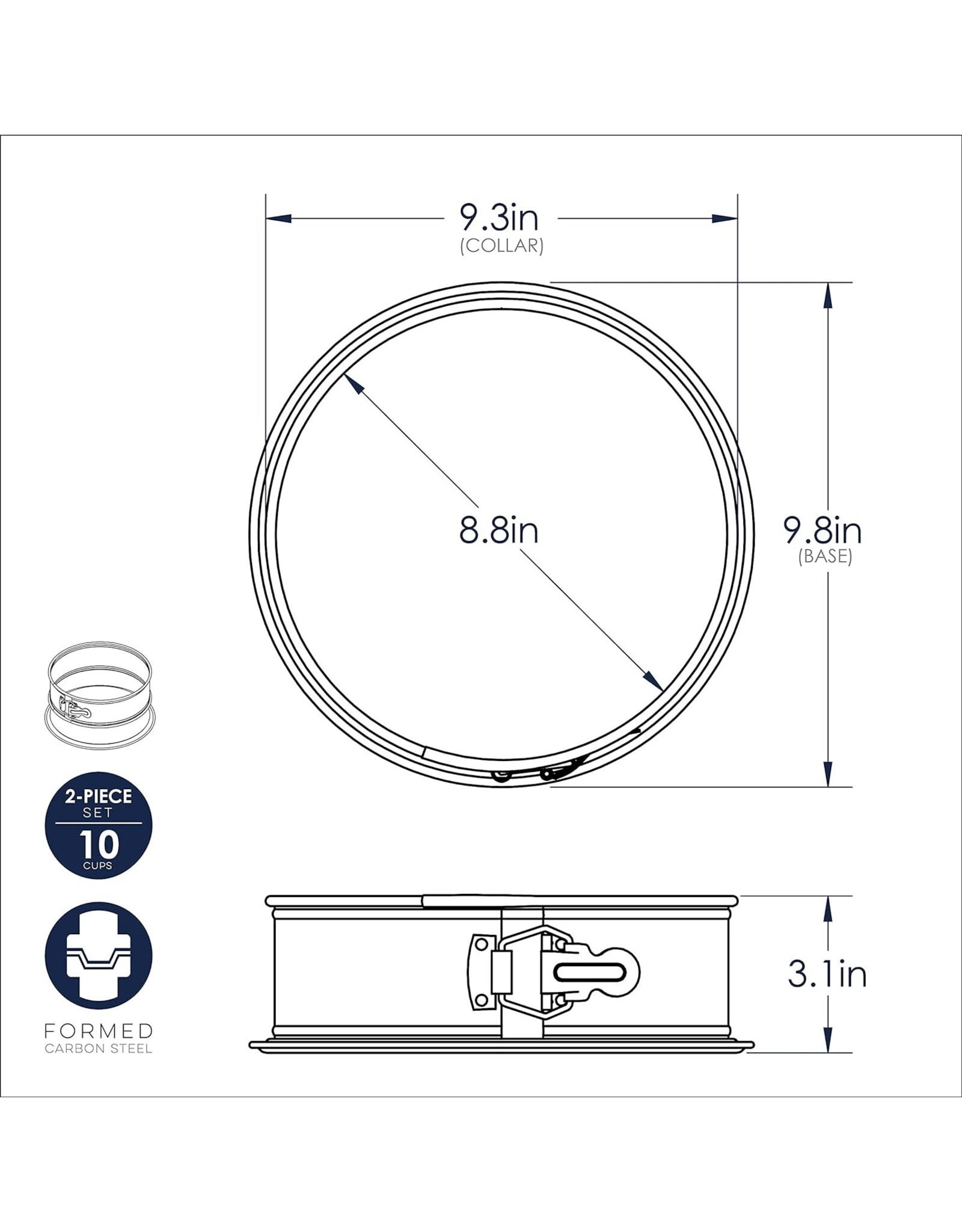 Nordic Ware Nordic Ware Nonstick 9" Springform Pan