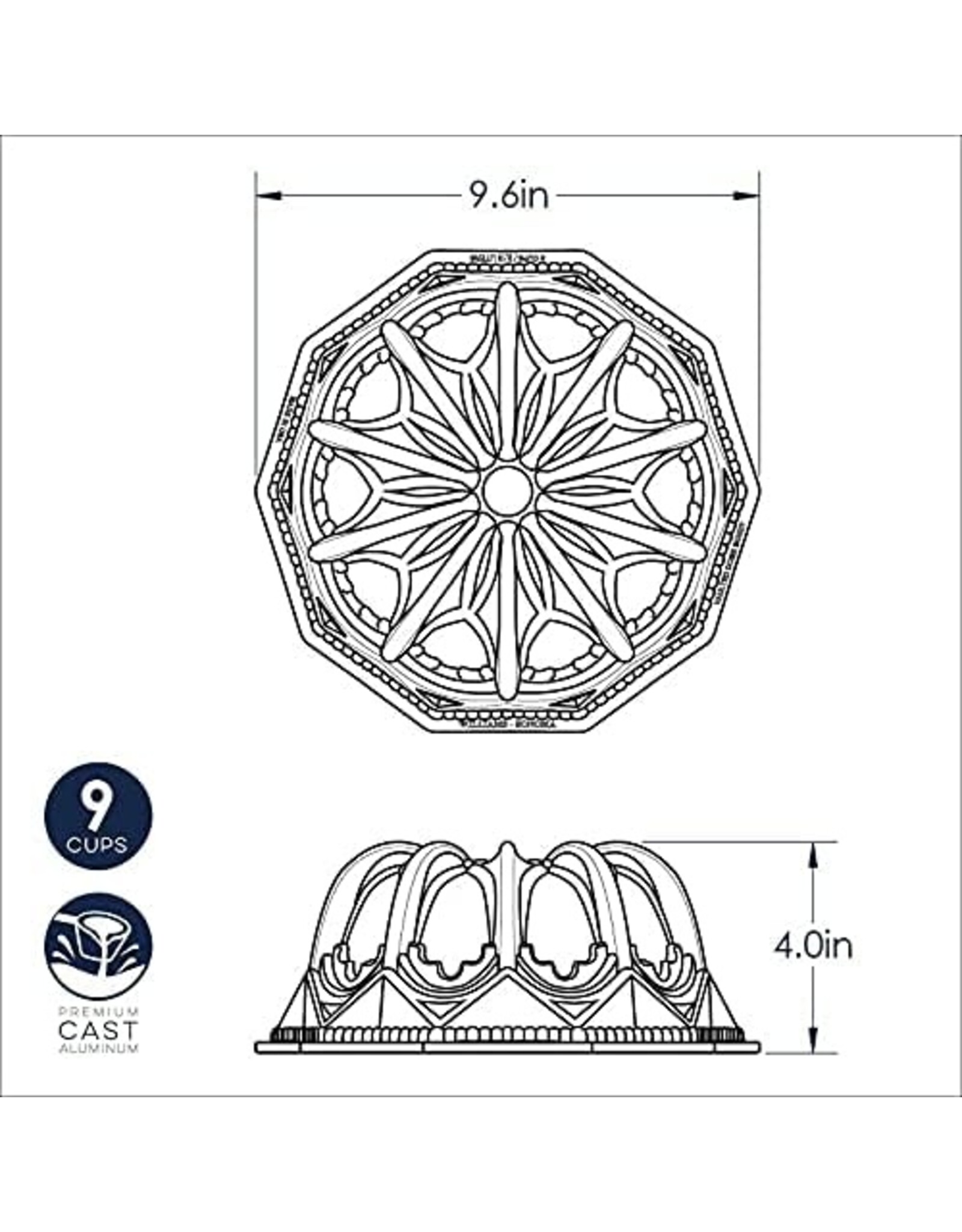 Nordic Ware Nordic Ware Vaulted Cathedral Bundt Pan