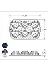 Nordic Ware Nordic Ware Tiered Heart Cakelet Pan