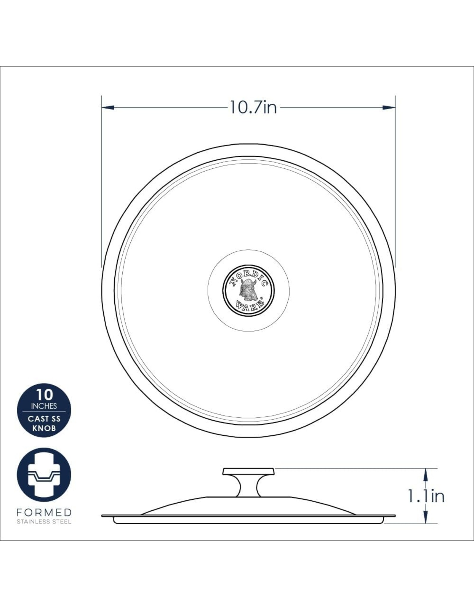 Nordic Ware Nordic Ware 10” Stock Pot Lid