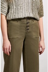 Tribal Tribal Audrey Button Fly Wide Crop Jeans