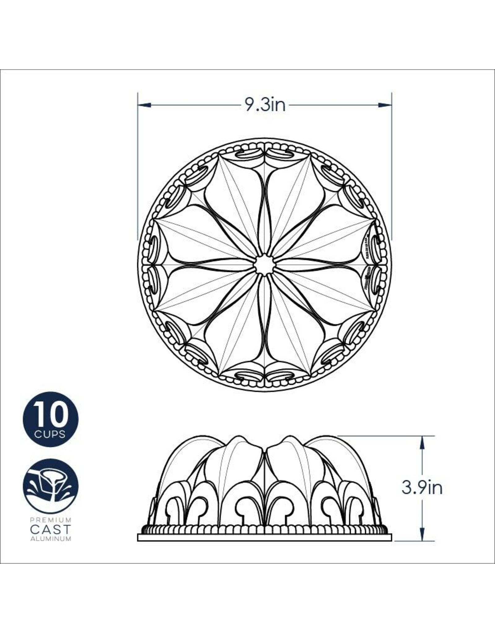 Nordic Ware Nordic Ware Fleur De Lis Bundt Pan