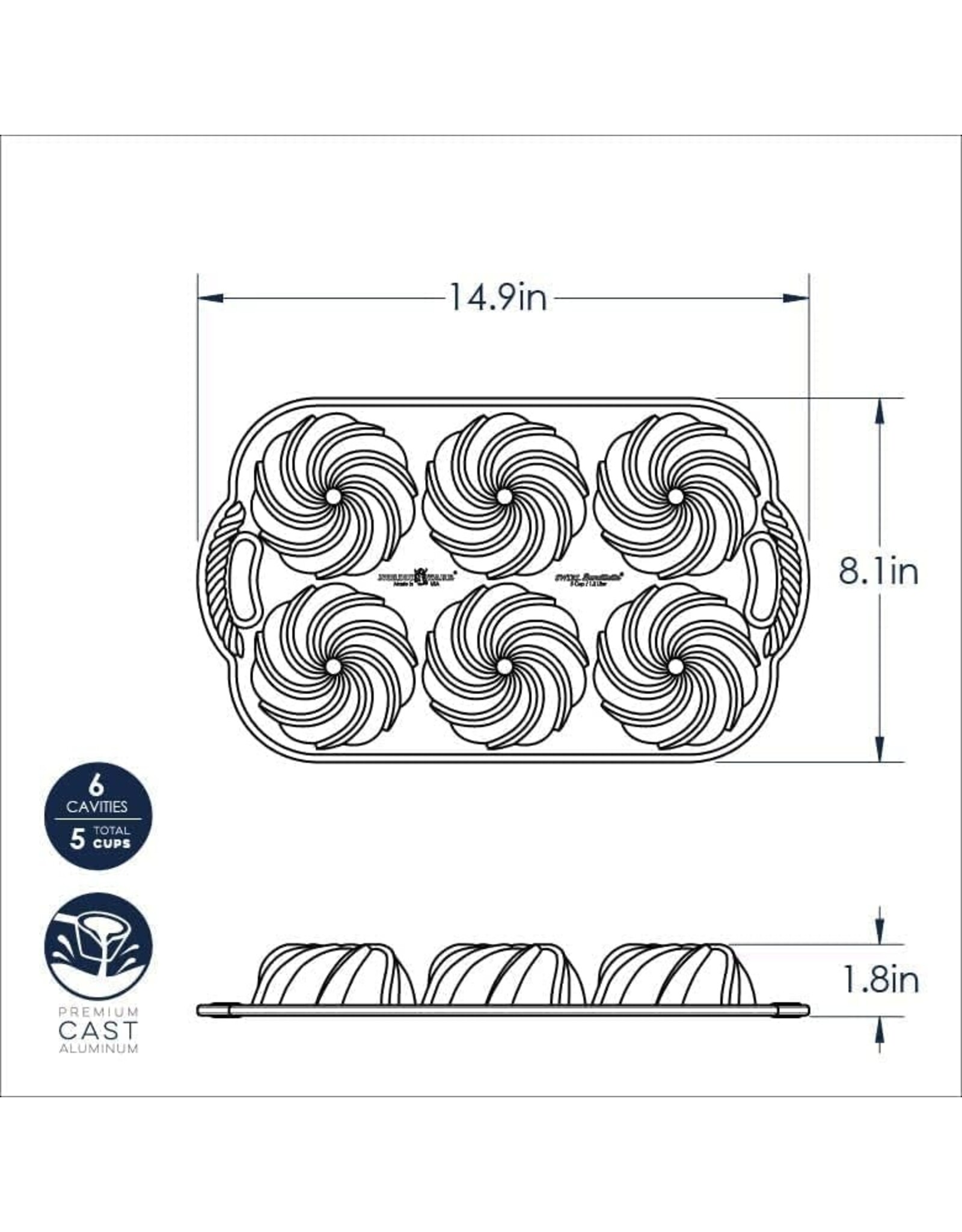 Nordic Ware Nordic Ware Swirl Bundtlette