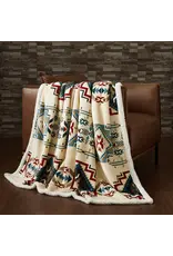 Spirit Valley Campfire Sherpa Throw