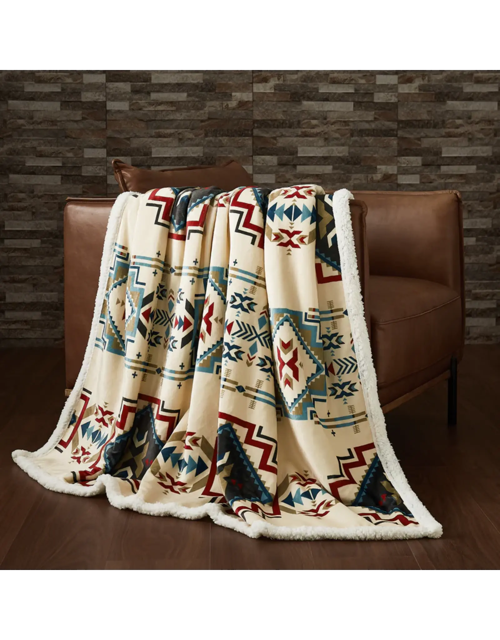 Spirit Valley Campfire Sherpa Throw