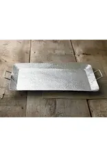 Hammered Serving Tray w/ Handles 14X18