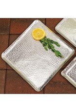 Hammered Square Plate 12"