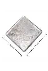 Hammered Square Plate 12"