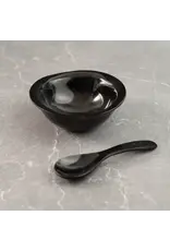 Exotic Horn Bowl & Spoon Set