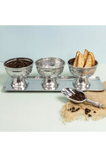 Hammered Tray with Bowl Set