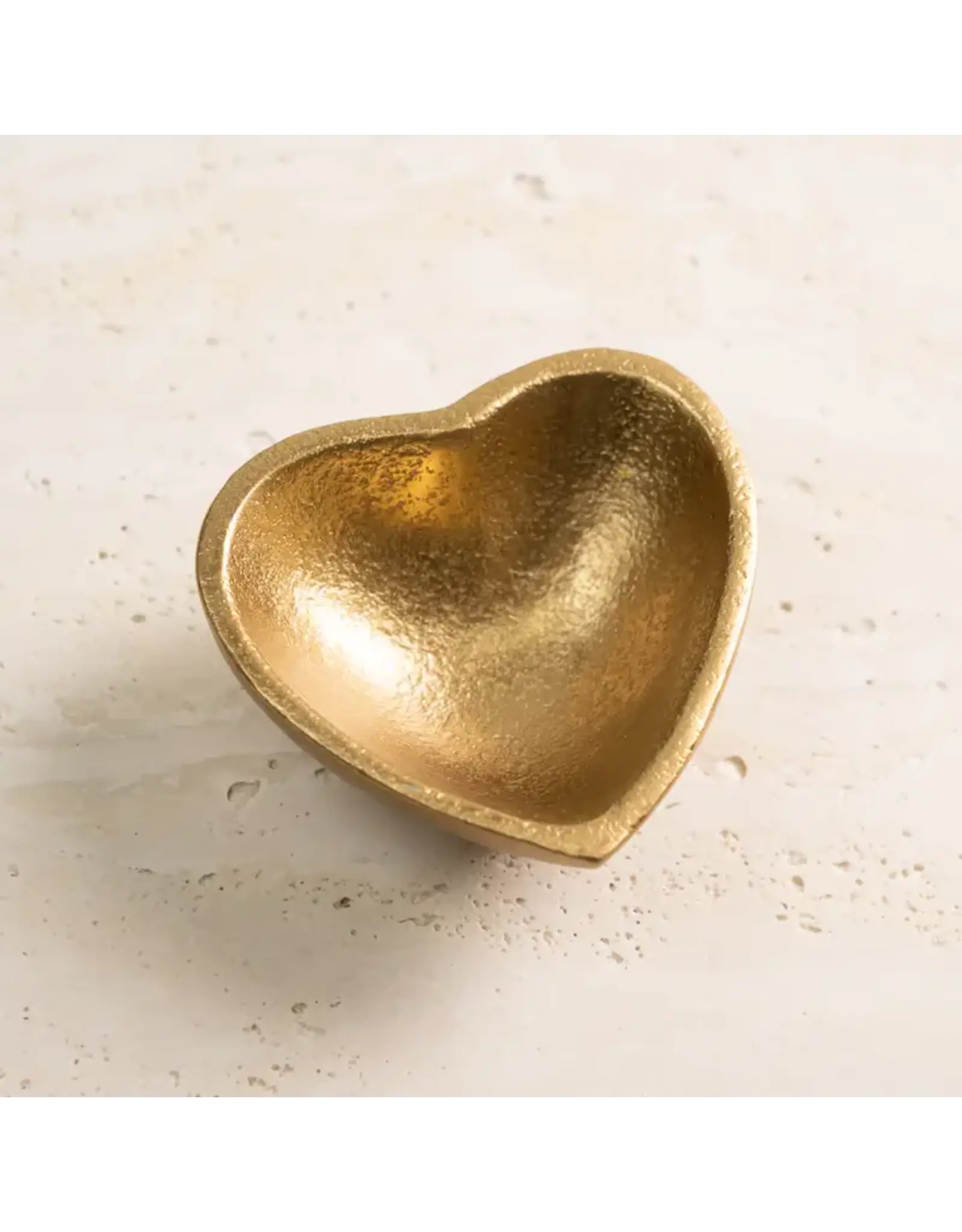 Textured Gold Heart Bowl