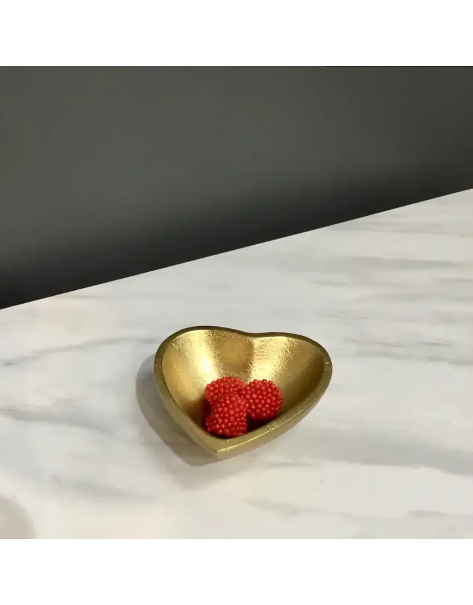 Textured Gold Heart Bowl