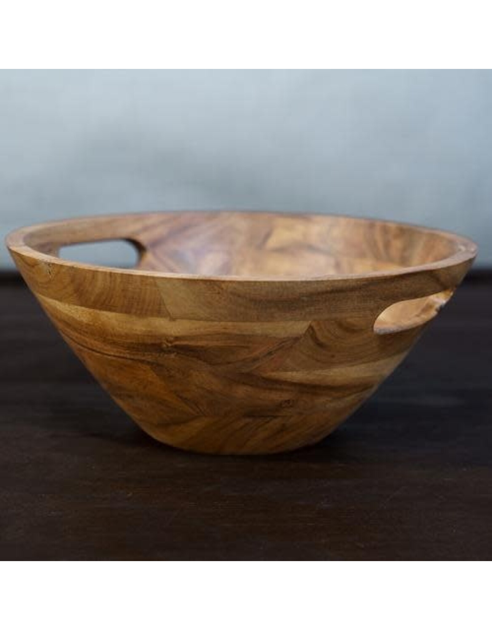 Wood Bowl w/ Handles