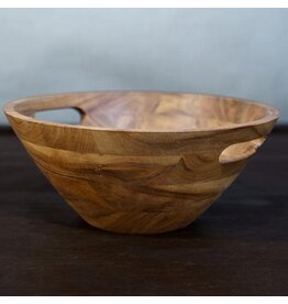 Wood Bowl w/ Handles