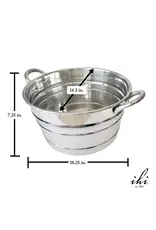 Sleek Aluminum Beverage Tub with Handles
