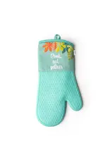 Cook, Eat, Gather Oven Mitt Turquoise