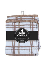 4 Dish Cloths Taupe