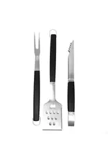 BBQ Tool Set Of Three Stainless Steel