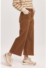 Dear John Denim Dear John Audrey High Rise Cropped Wide Leg Pants Burnt Sienna