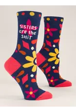 Blue Q Sisters Are The Shit Crew Socks