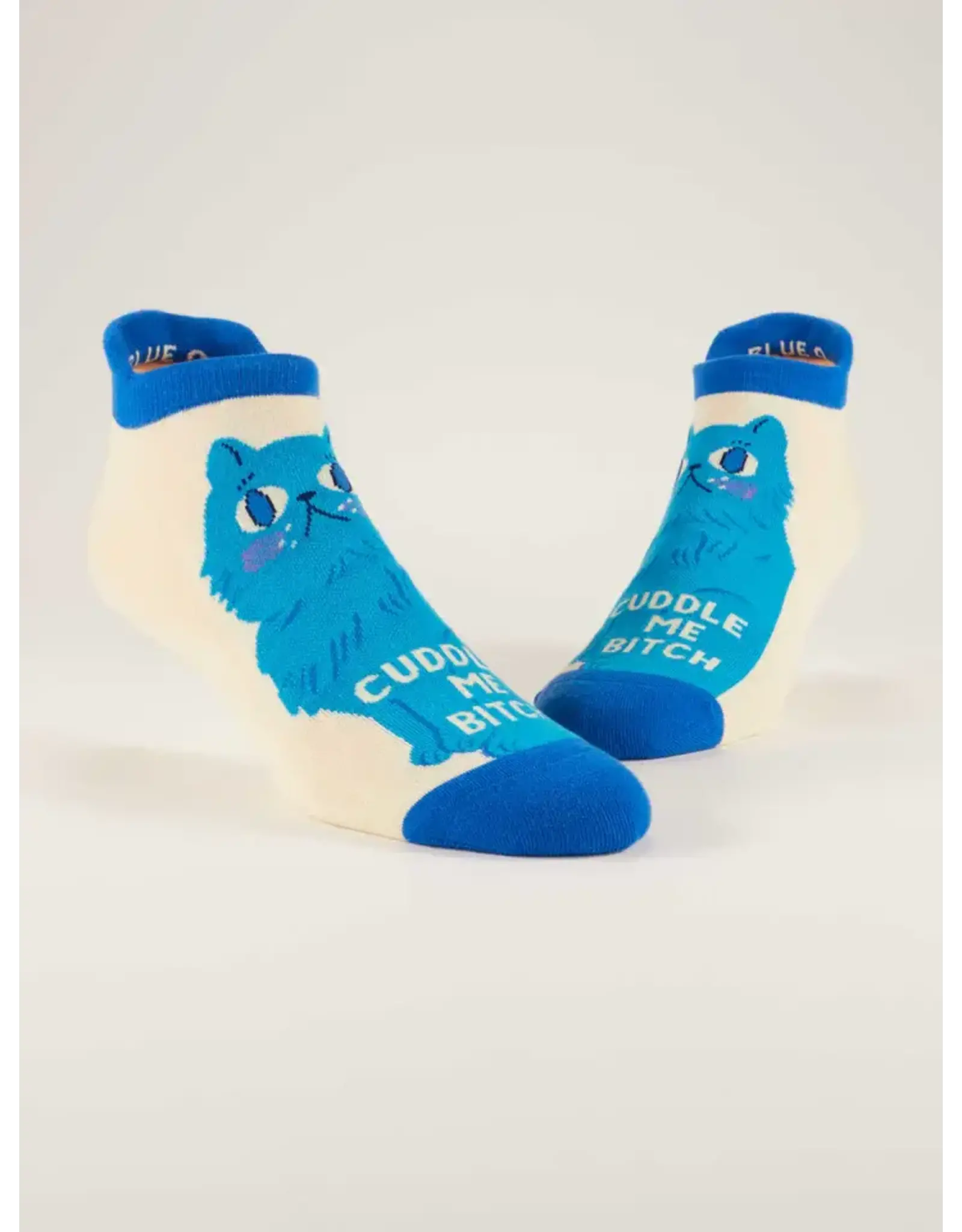 Blue Q Cuddle Me Bitch Sneaker Socks