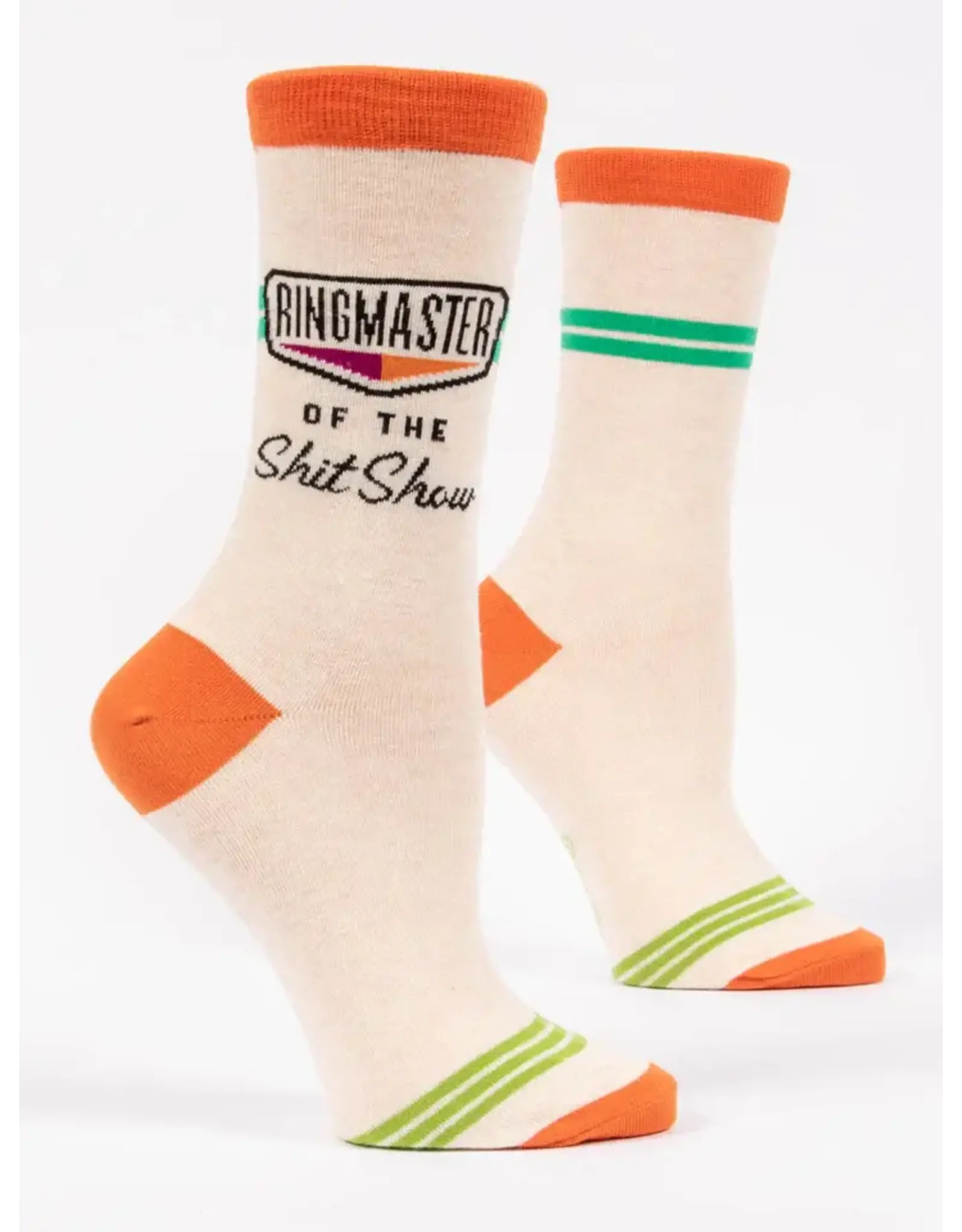 Blue Q Ringmaster Of The Shit Show Crew Socks