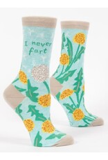 Blue Q I Never Fart Crew Socks