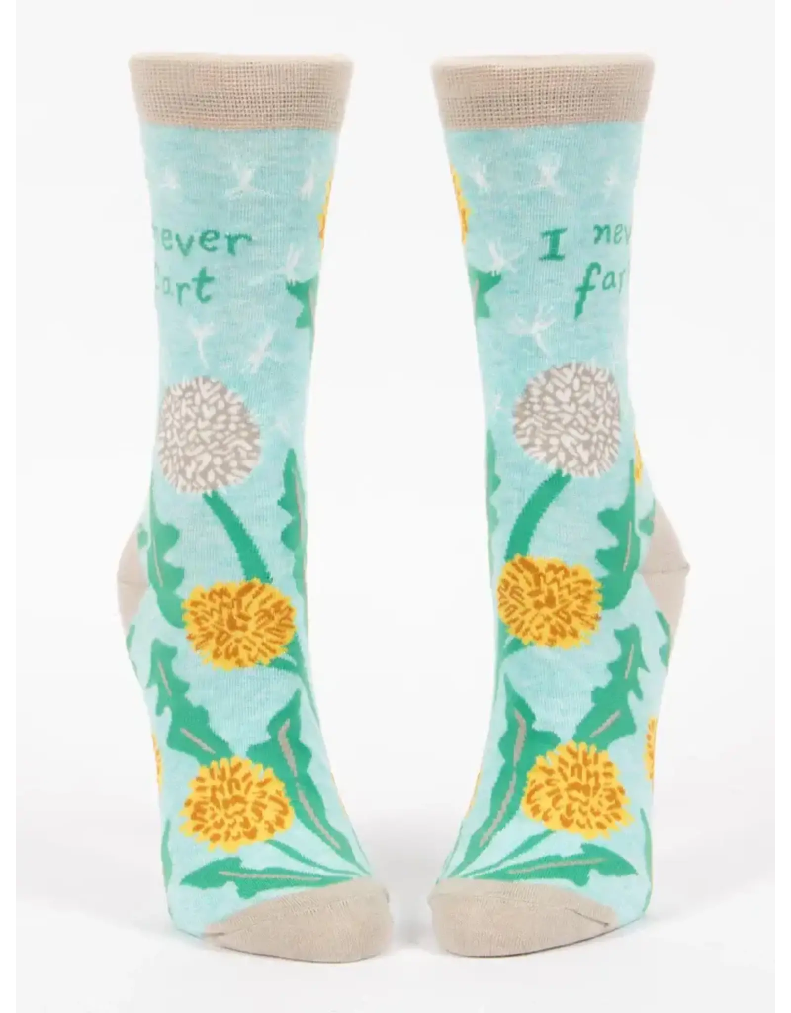 Blue Q I Never Fart Crew Socks