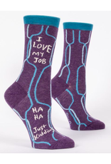 Blue Q I Love My Job Crew Socks