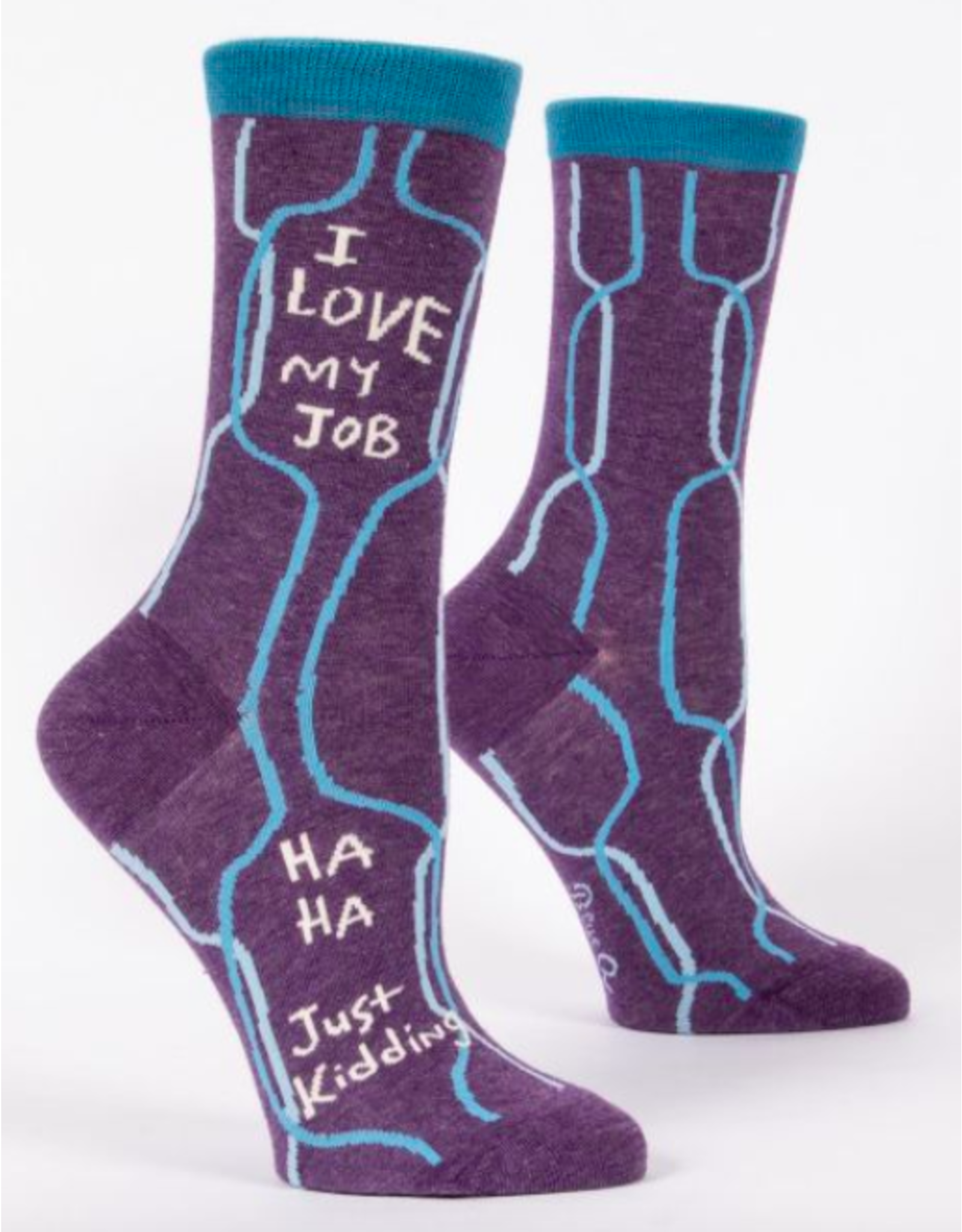 Blue Q I Love My Job Crew Socks
