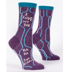 Blue Q I Love My Job Crew Socks