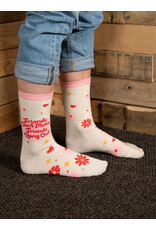 Blue Q Friends Don't Make Friends Hang Out Crew Socks