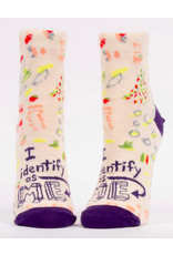 Blue Q I Identify As Me Socks