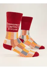 Blue Q Emergency Contact Person Mens Socks