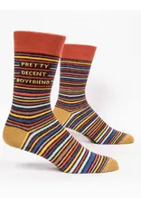 Blue Q Pretty Decent Boyfriend Mens Crew Socks