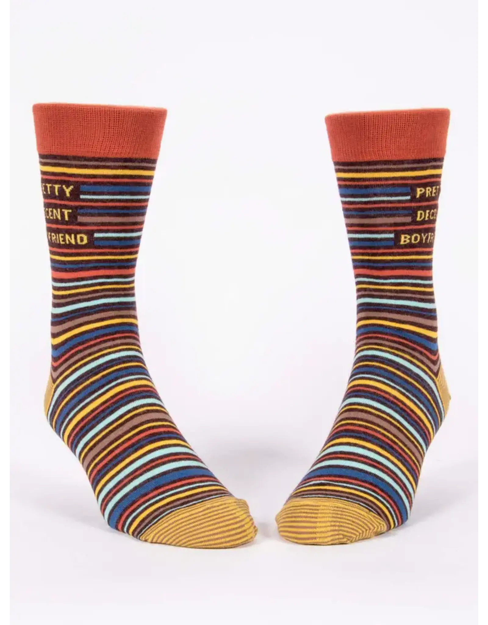 Blue Q Pretty Decent Boyfriend Mens Crew Socks