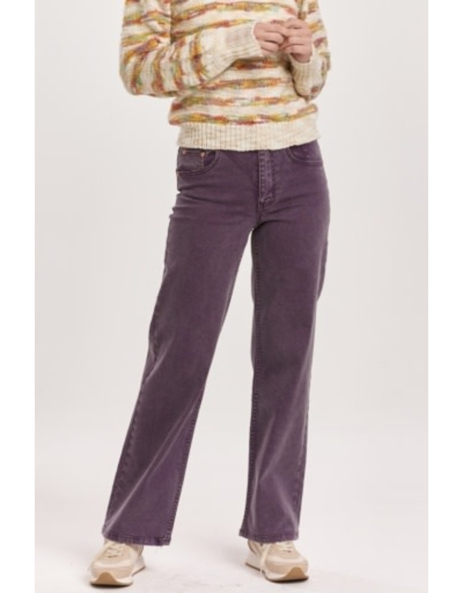 Dear John Denim Dear John Holly High Rise Straight Jeans Purple Plum