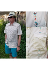 Panhandle Panhandle Guayabera Short Sleeve Snap Men's Shirt Panhandle Panhandle Guayabera Short Sleeve Snap Men's Shirt