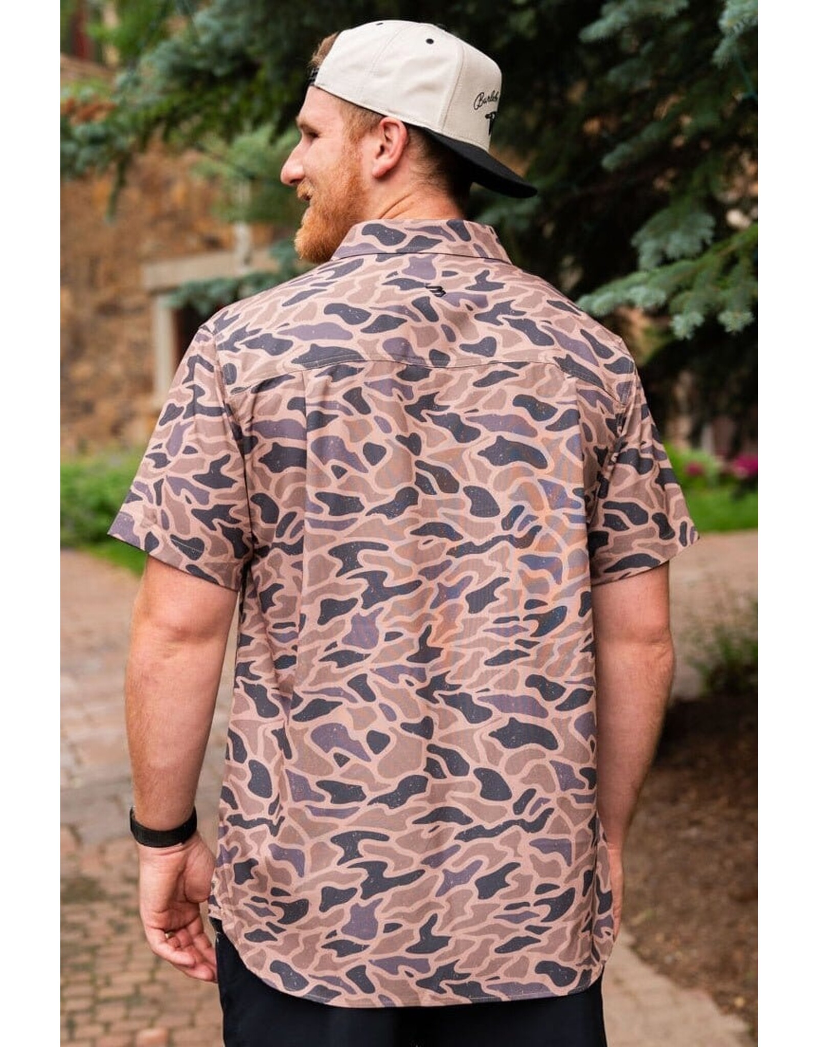 Burlebo Burlebo Performance Button Up  Gauge Camo