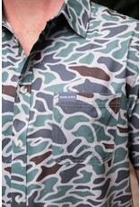 Burlebo Burlebo Performance Button Up  Retro Duck Camo