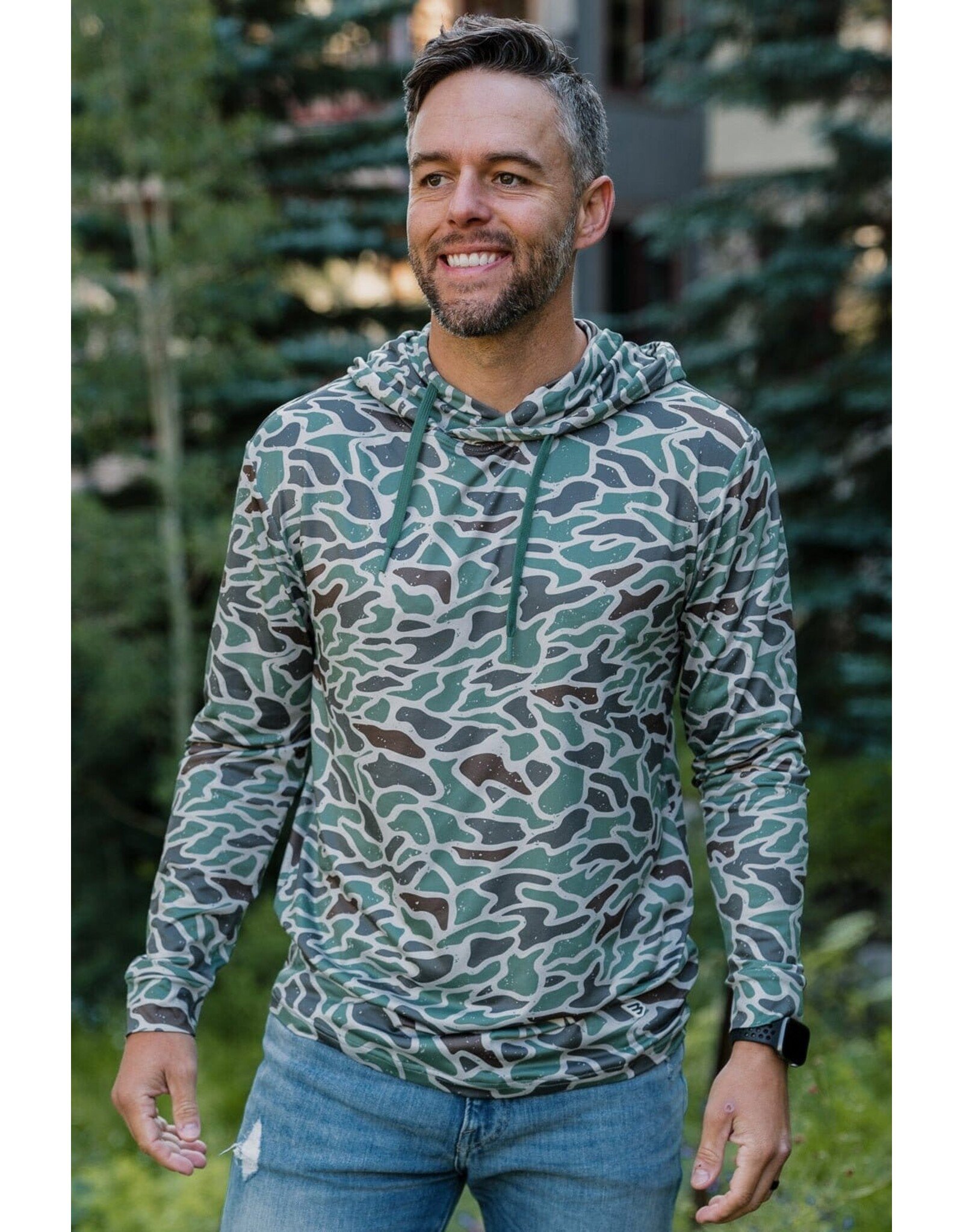 Burlebo Burlebo Performance Hoodie - Retro Duck Camo