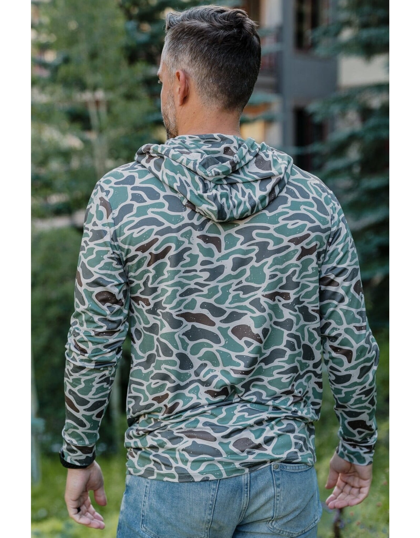 Burlebo Burlebo Performance Hoodie - Retro Duck Camo