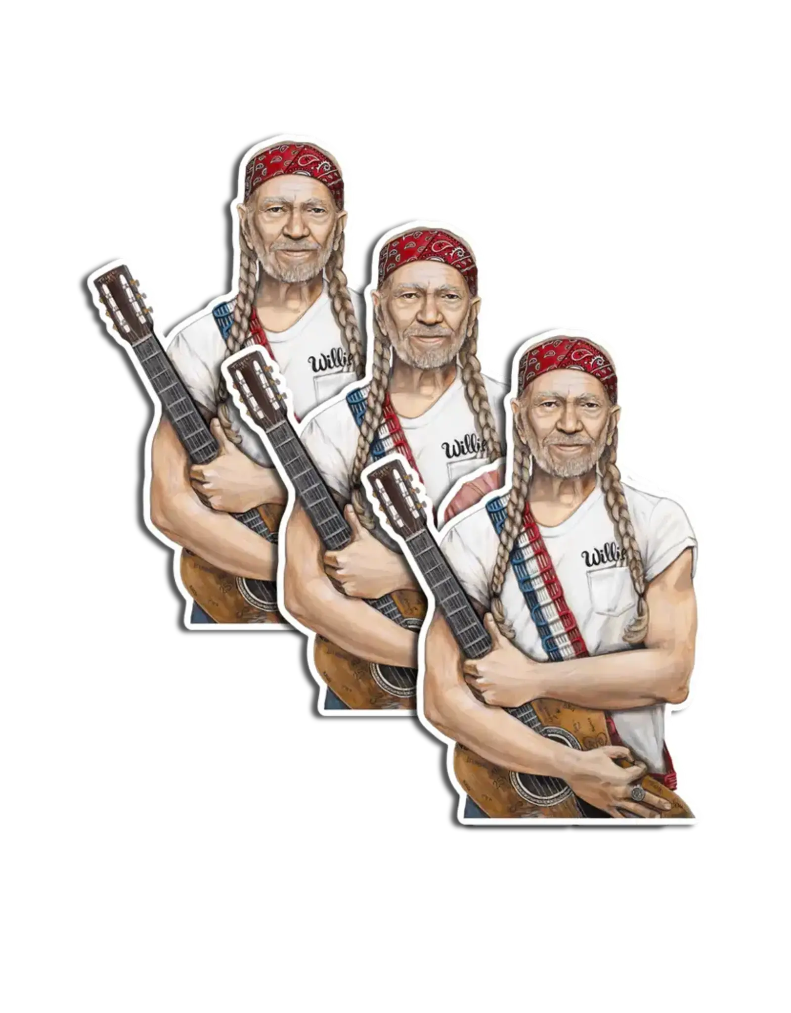 Willie Nelson 3x4" Vinyl Sticker