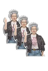 Queen Elizabeth We Will Rock You 3x4" Vinyl Sticker