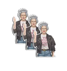 Queen Elizabeth We Will Rock You 3x4" Vinyl Sticker