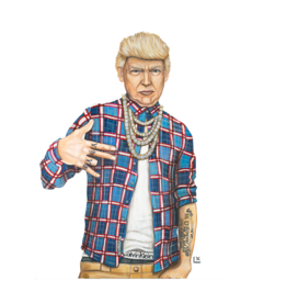 Make America Gangster Donald Trump 3x4" Vinyl Sticker