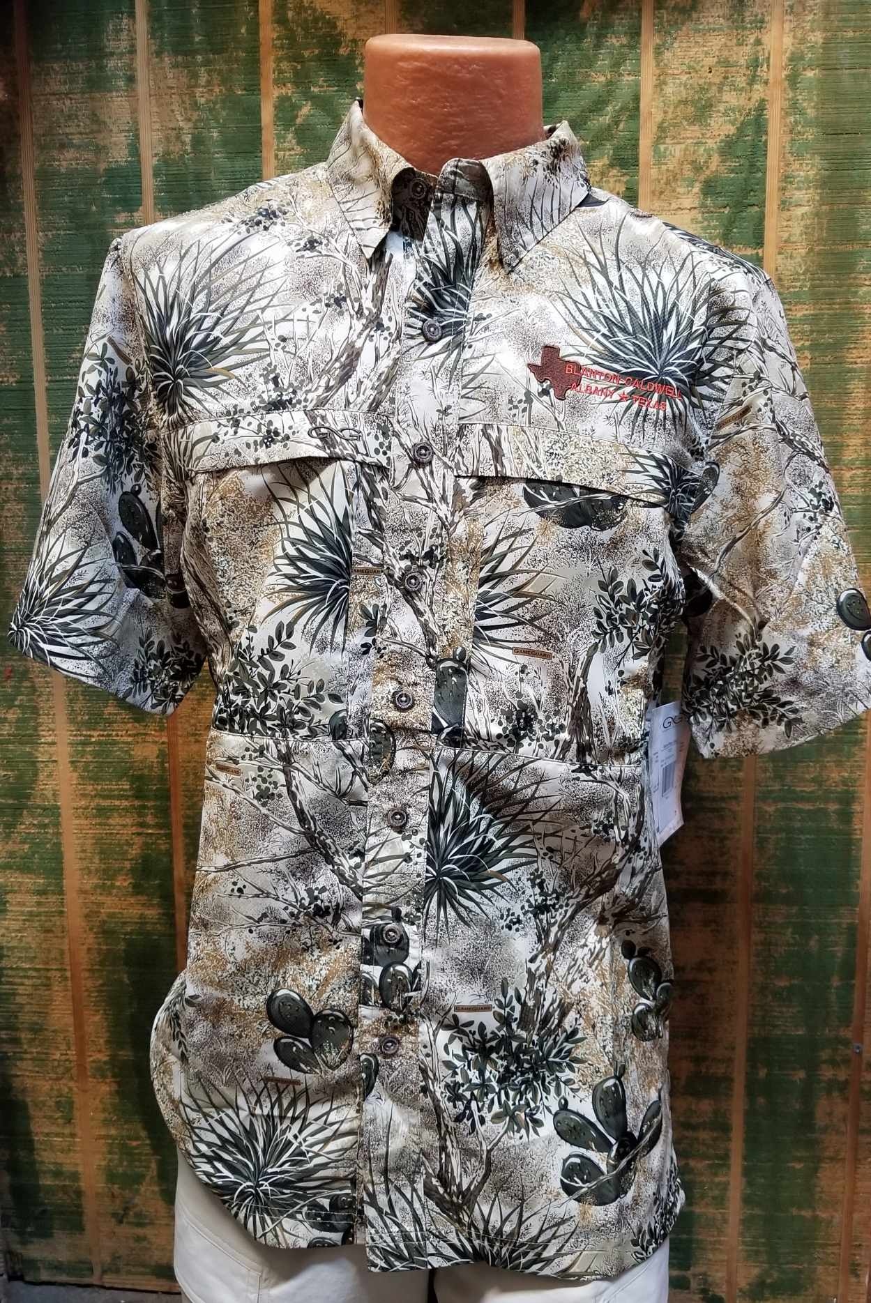 GameGuard MicroFiber Short Sleeve Camo BC Embroidered Logo