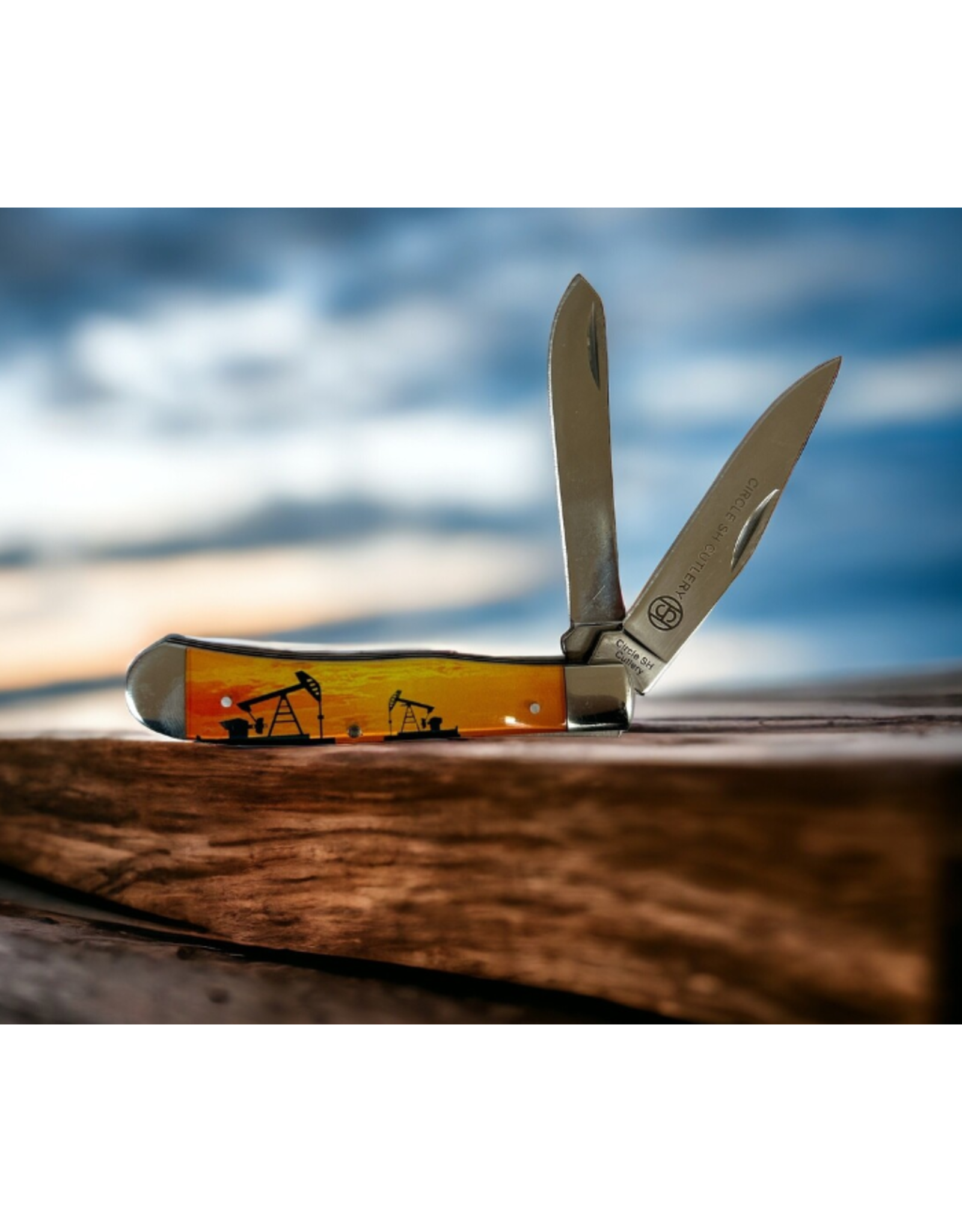 Pumpjack Double Blade 4" SS Knife